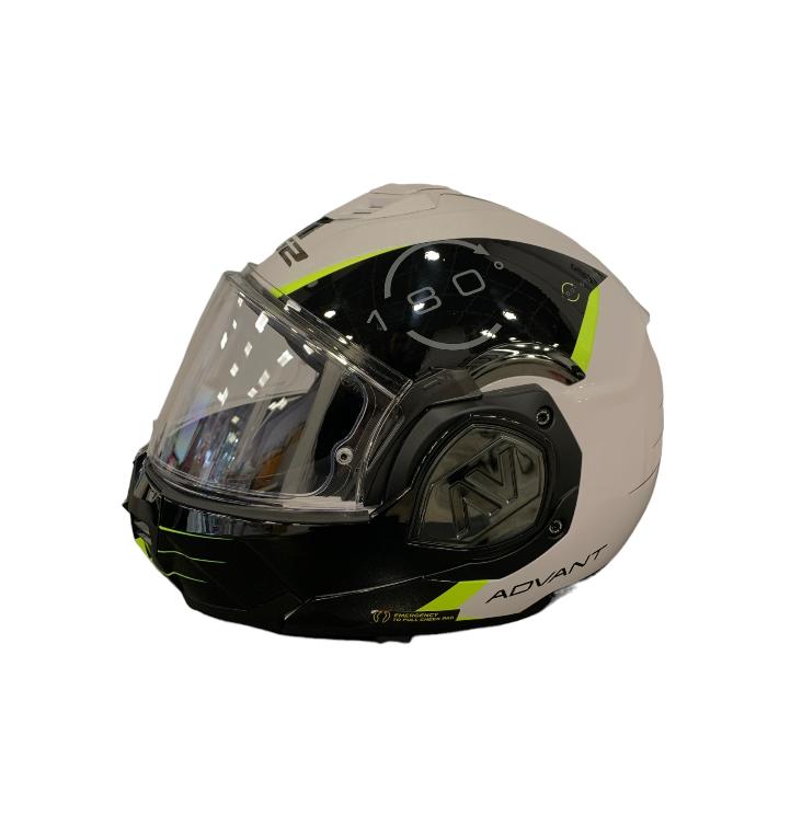LS2, Casco modulare moto ADVANT CODEX white black 06, M : : Auto e  Moto